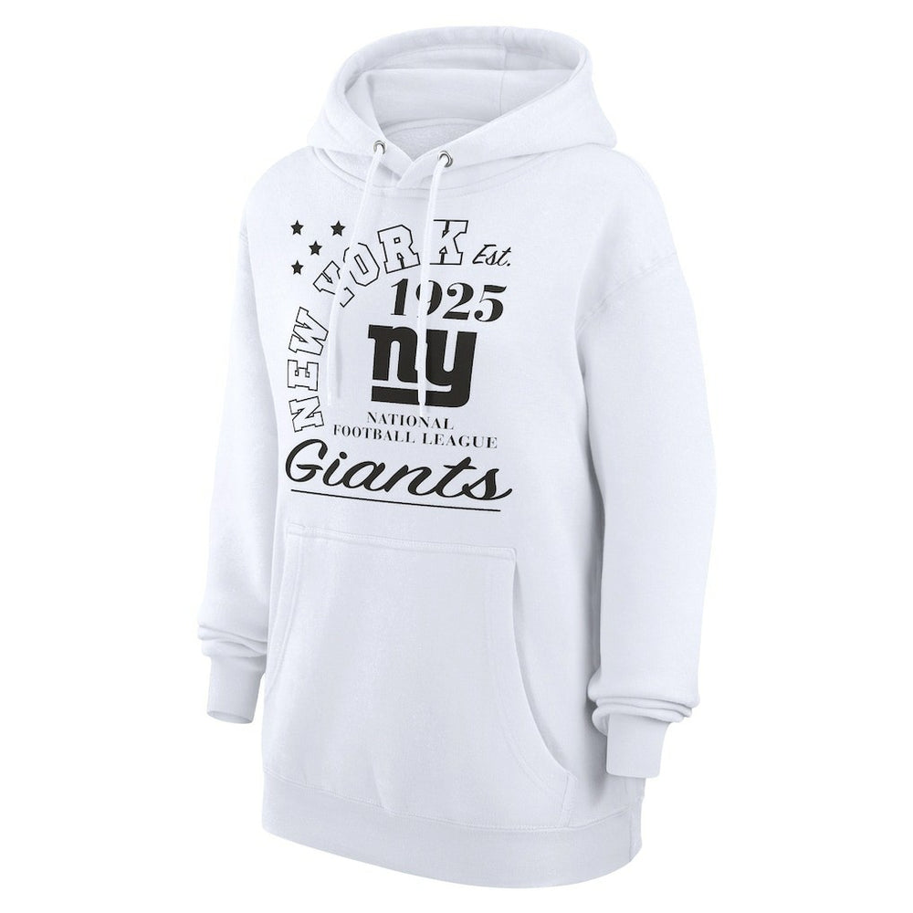 New York Giants Starter Unisex Arch Team Fleece Pullover Hoodie - White Hoodies
