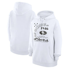 San Francisco 49ers Starter Unisex Arch Team Fleece Pullover Hoodie - White Hoodies