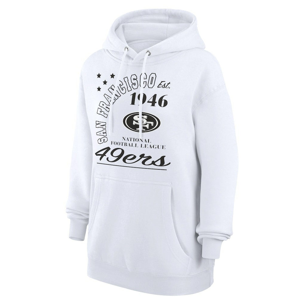 San Francisco 49ers Starter Unisex Arch Team Fleece Pullover Hoodie - White Hoodies