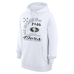 San Francisco 49ers Starter Unisex Arch Team Fleece Pullover Hoodie - White Hoodies