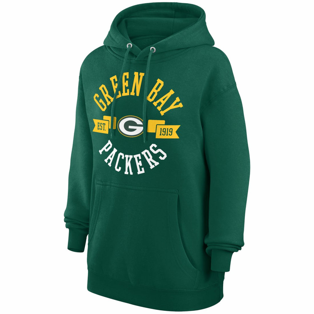 Green Bay Packers G-III 4Her by Carl Banks Women's City Graphic Team Fleece Pullover Hoodie - Green Hoodies