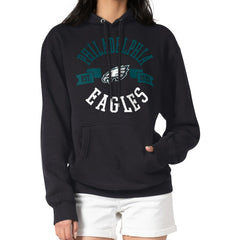 Philadelphia Eagles G-III 4Her by Carl Banks Women's City Graphic Team Fleece Pullover Hoodie - Black Hoodies