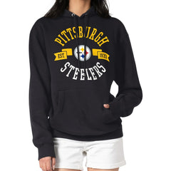 Pittsburgh Steelers G-III 4Her by Carl Banks Women's City Graphic Team Fleece Pullover Hoodie - Black Hoodies