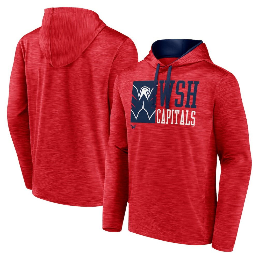 Washington Capitals Fanatics Never Quit Pullover Hoodie - Red | US 200590063