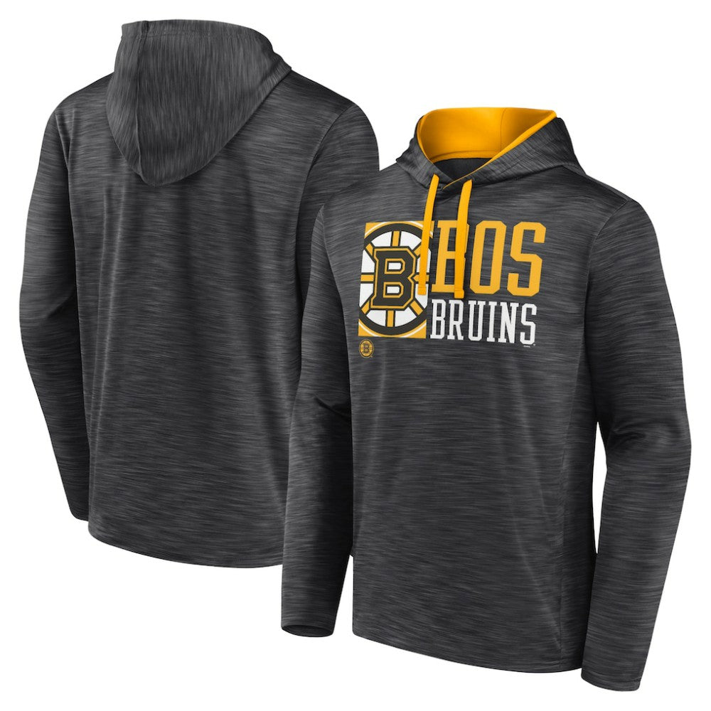 Boston Bruins Fanatics Never Quit Pullover Hoodie - Charcoal | US 200590064