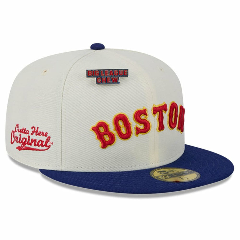 Boston Red Sox New Era Big League Chew Original 59FIFTY Fitted Hat - White Hats
