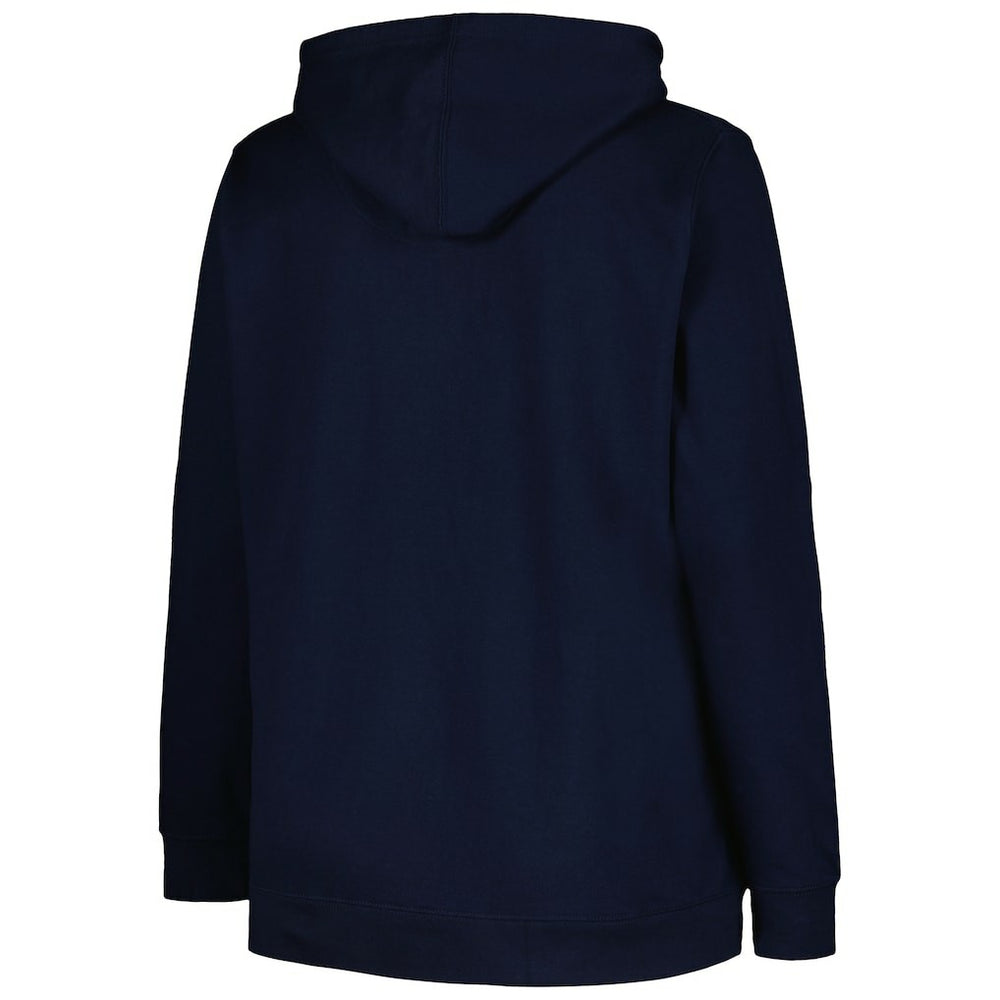 Chicago Bears Women's Plus Size Heart and Soul V-Neck Pullover Hoodie - Navy Hoodies