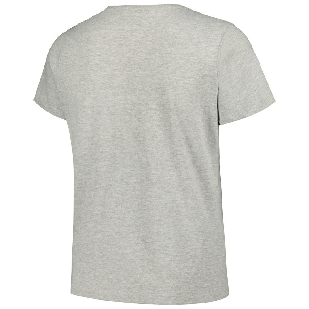 New Orleans Saints Women's Plus Size Arch Over Logo T-Shirt - Heather Gray T-shirts