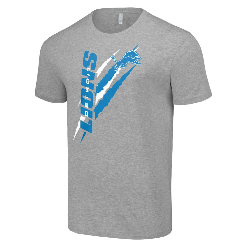 Detroit Lions Starter Color Scratch T-Shirt - Heather Gray T-shirts