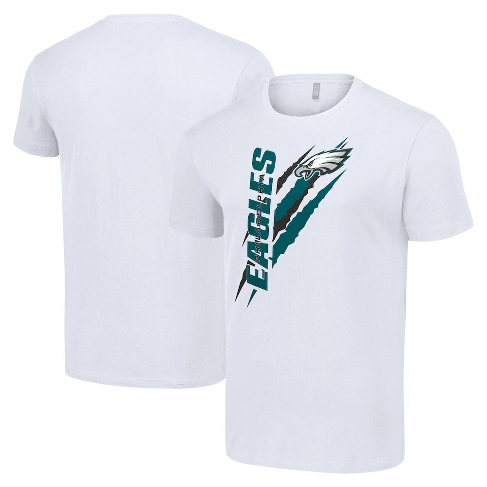 Philadelphia Eagles Starter Color Scratch T-Shirt - White T-shirts
