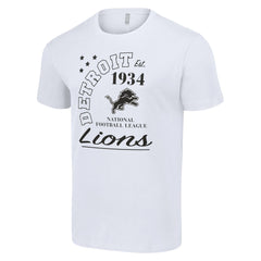 Detroit Lions Starter City Arch Team T-Shirt - White T-shirts