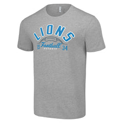 Detroit Lions Starter Half Ball Team T-Shirt - Heather Gray T-shirts