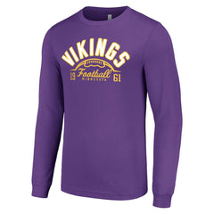 Minnesota Vikings Starter Half Ball Team Long Sleeve T-Shirt - Purple T-shirts