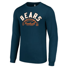 Chicago Bears Starter Half Ball Team Long Sleeve T-Shirt - Navy T-shirts