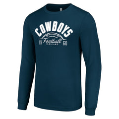 Dallas Cowboys Starter Half Ball Team Long Sleeve T-Shirt - Navy T-shirts