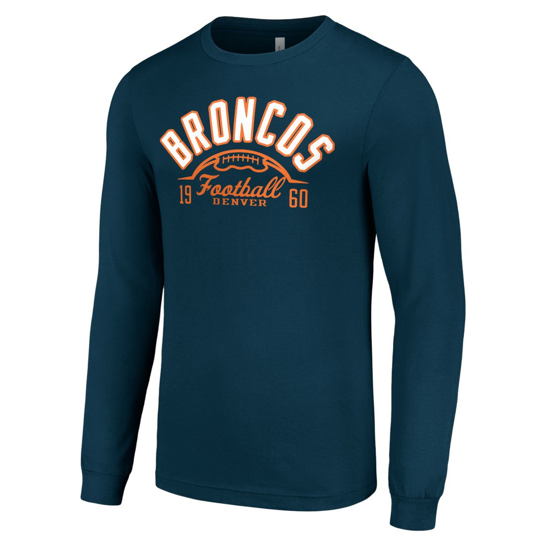 Denver Broncos Starter Half Ball Team Long Sleeve T-Shirt - Navy T-shirts
