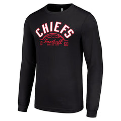 Kansas City Chiefs Starter Half Ball Team Long Sleeve T-Shirt - Black T-shirts
