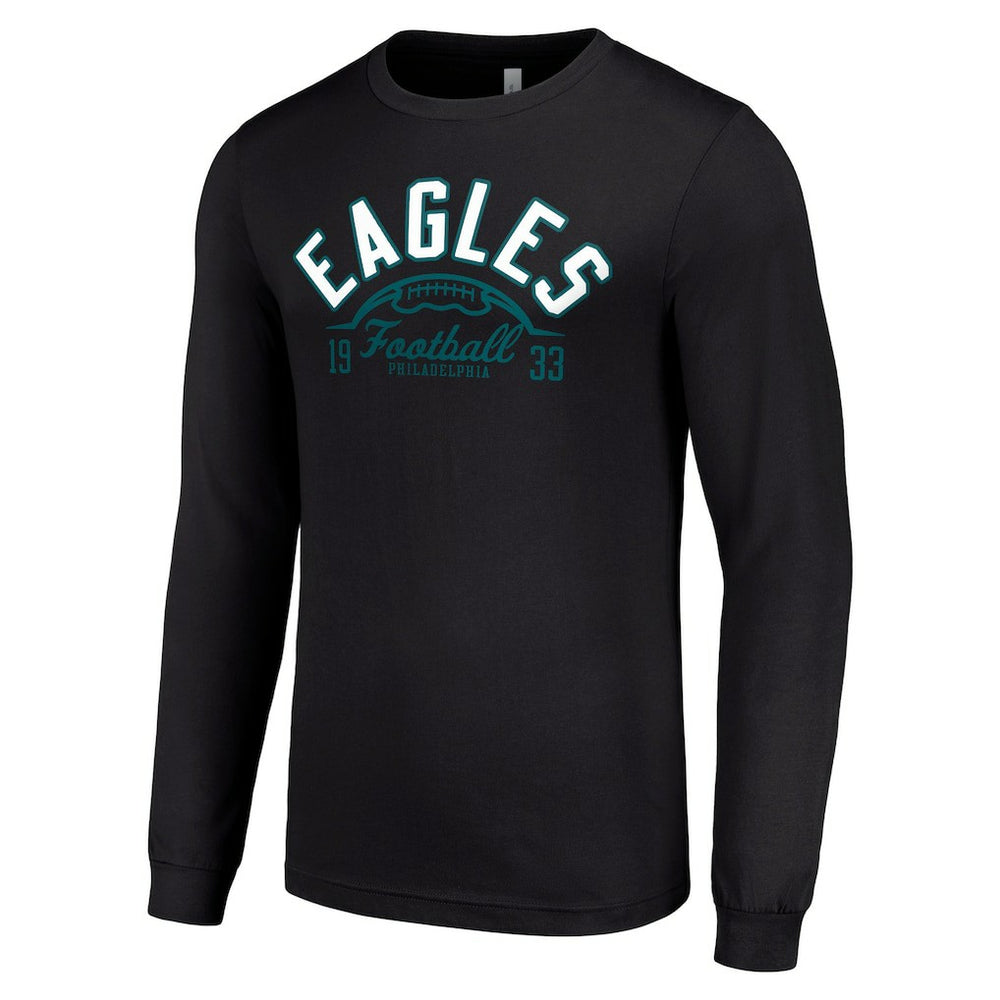 Philadelphia Eagles Starter Half Ball Team Long Sleeve T-Shirt - Black T-shirts