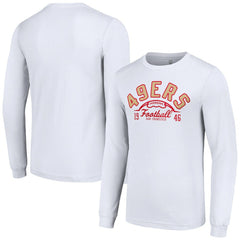 San Francisco 49ers Starter Half Ball Team Long Sleeve T-Shirt - White T-shirts