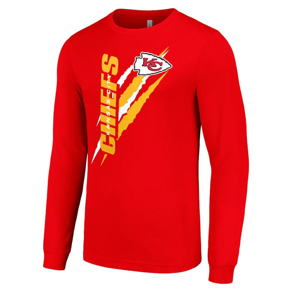 Kansas City Chiefs Starter Color Scratch Long Sleeve T-Shirt - Red T-shirts