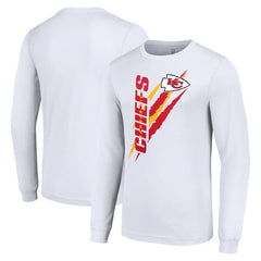 Kansas City Chiefs Starter Color Scratch Long Sleeve T-Shirt - White T-shirts