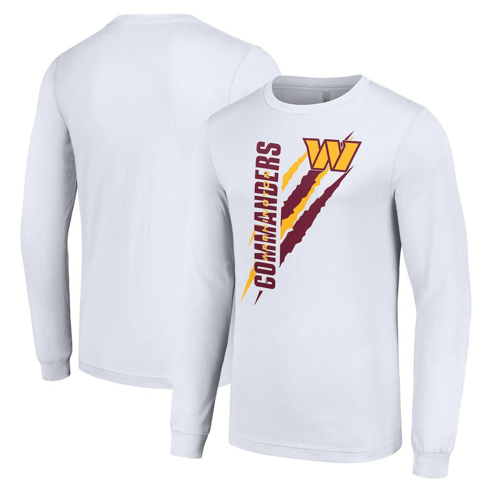 Washington Commanders Starter Color Scratch Long Sleeve T-Shirt - White T-shirts