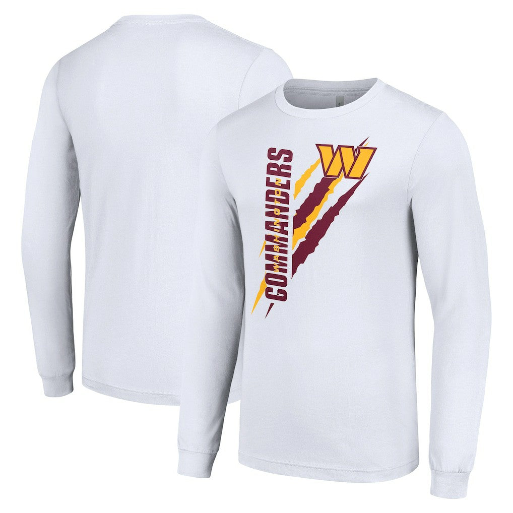 Washington Commanders Starter Color Scratch Long Sleeve T-Shirt - White T-shirts