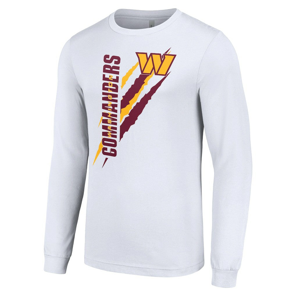 Washington Commanders Starter Color Scratch Long Sleeve T-Shirt - White T-shirts