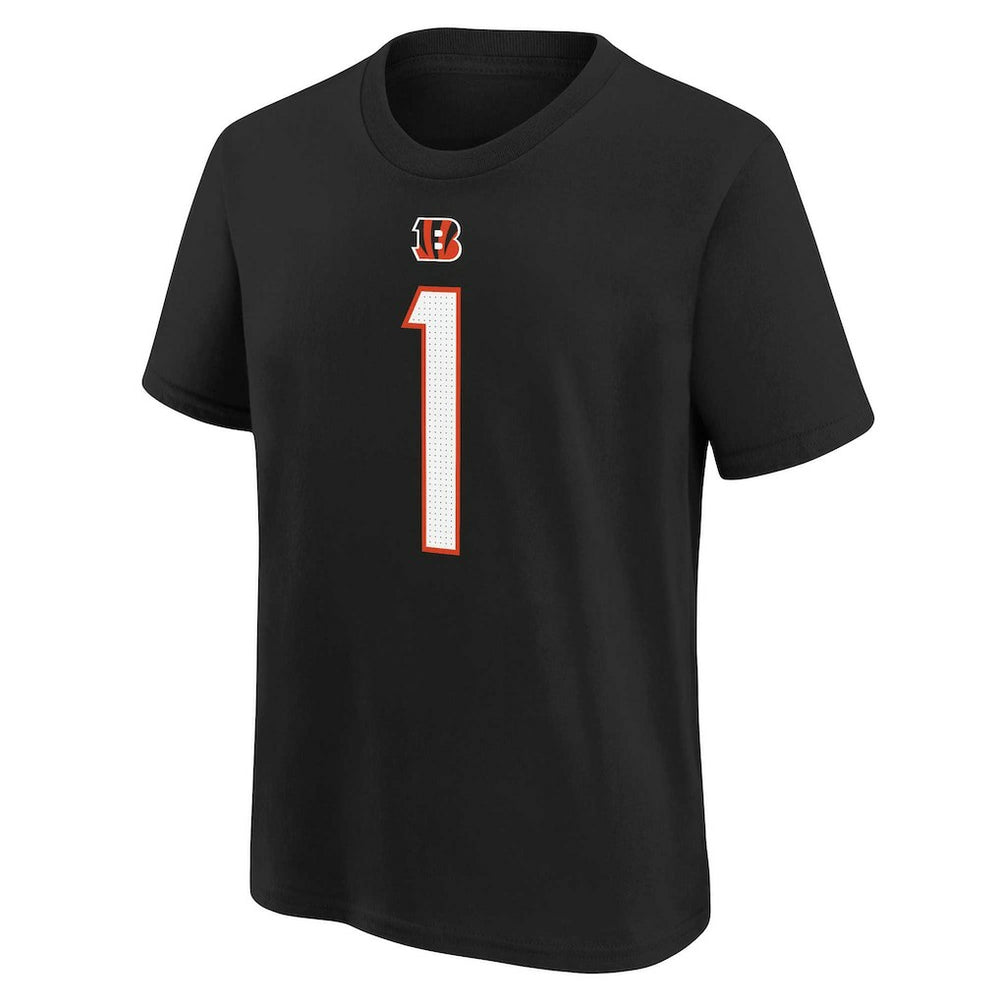 Ja'Marr Chase Cincinnati Bengals Preschool Player Name & Number T-Shirt - Black T-shirts