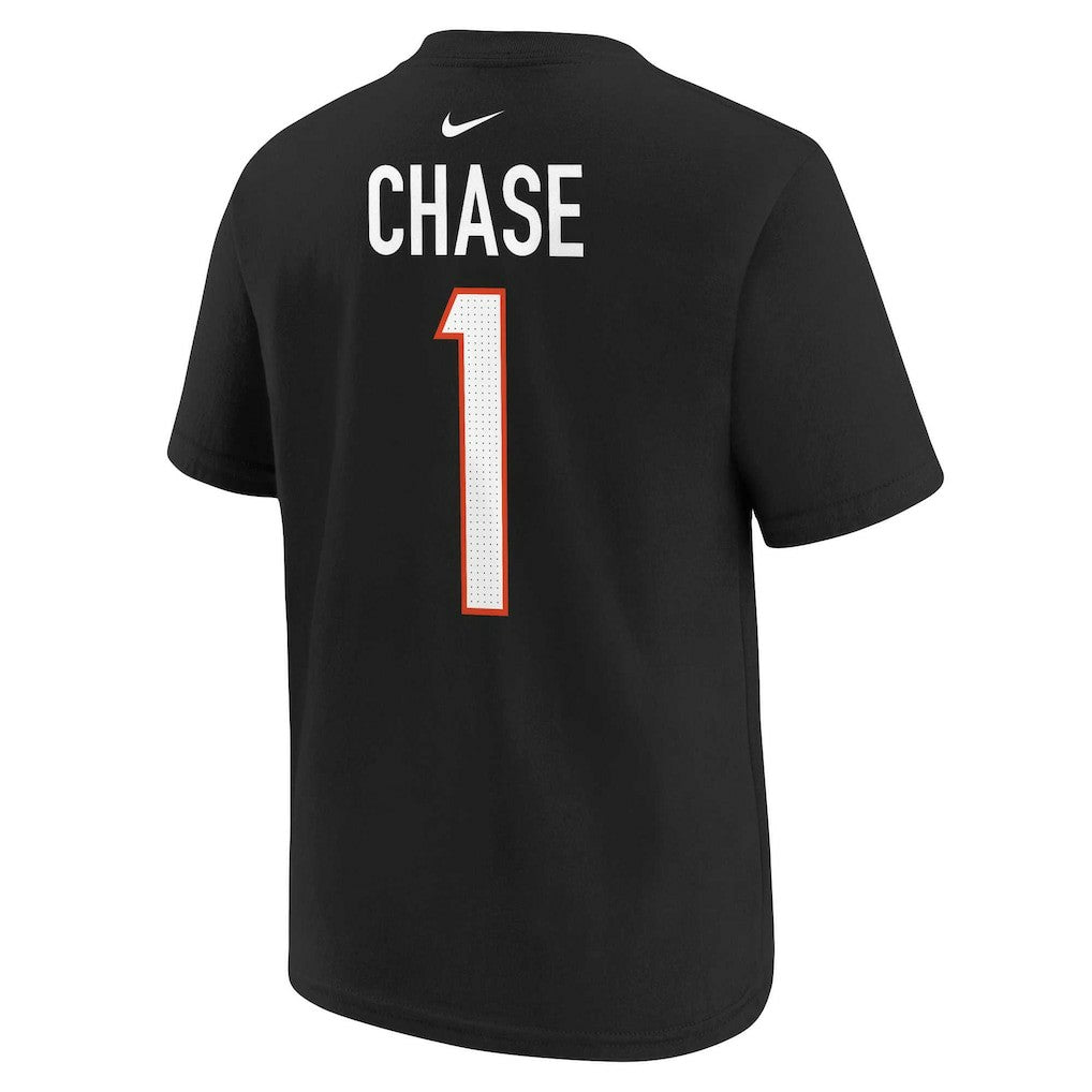 Ja'Marr Chase Cincinnati Bengals Preschool Player Name & Number T-Shirt - Black T-shirts