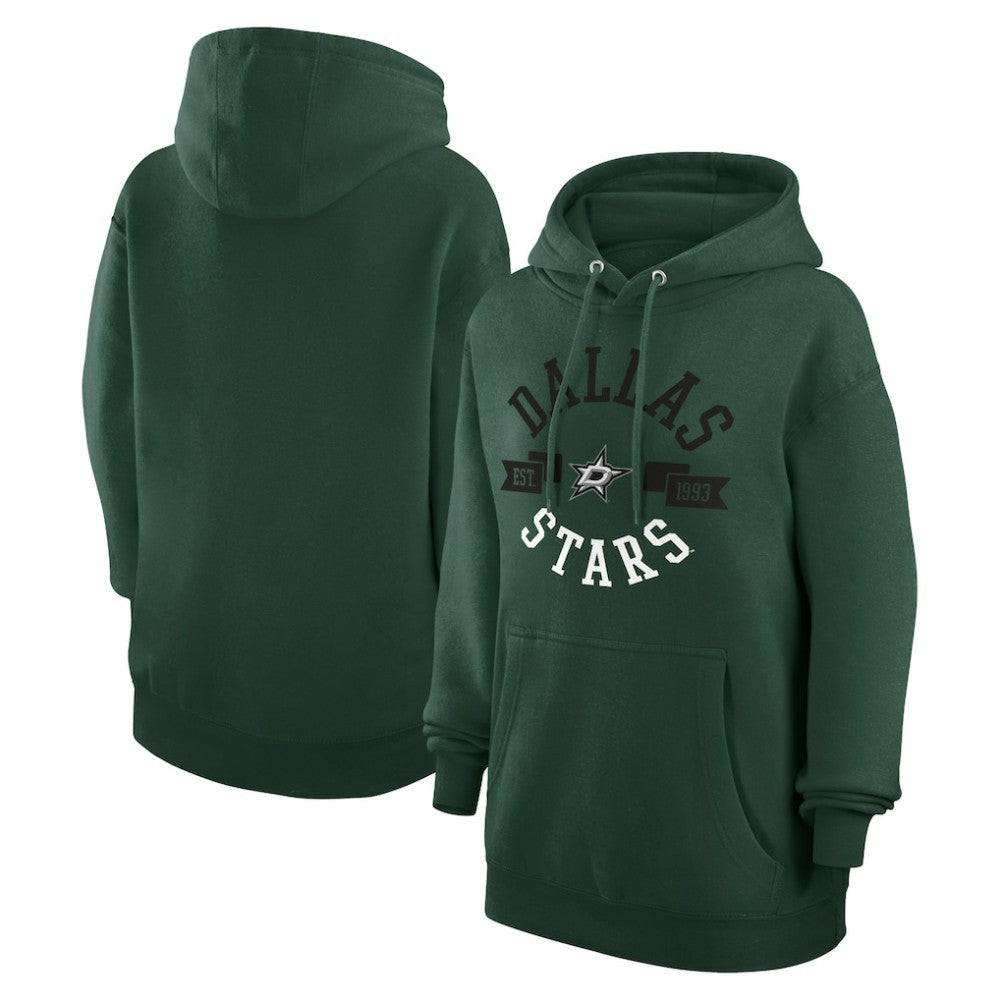 Dallas Stars G-III 4Her by Carl Banks Women's City Graphic Fleece Pullover Hoodie - Green | US 200592867