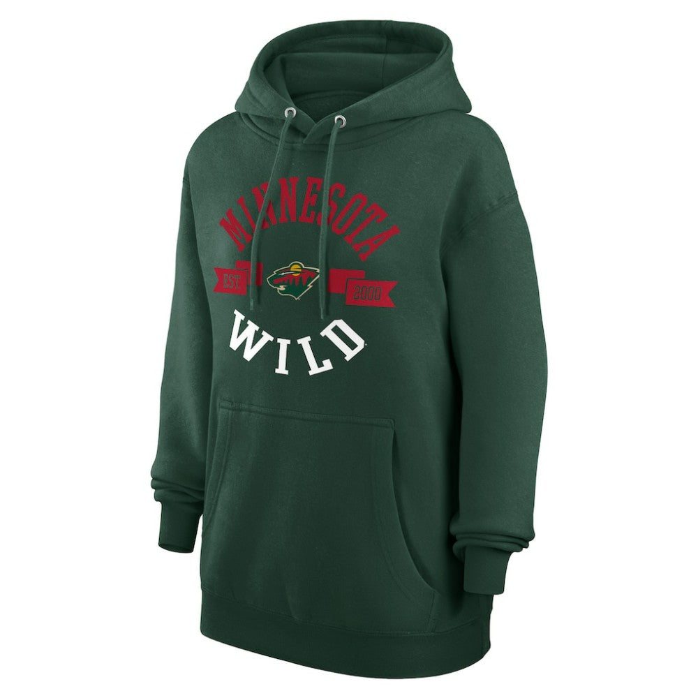Minnesota Wild G-III 4Her by Carl Banks Women's City Graphic Fleece Pullover Hoodie - Green | US 200592868