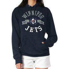Winnipeg Jets G-III 4Her by Carl Banks Women's City Graphic Fleece Pullover Hoodie - Navy | US 200592893