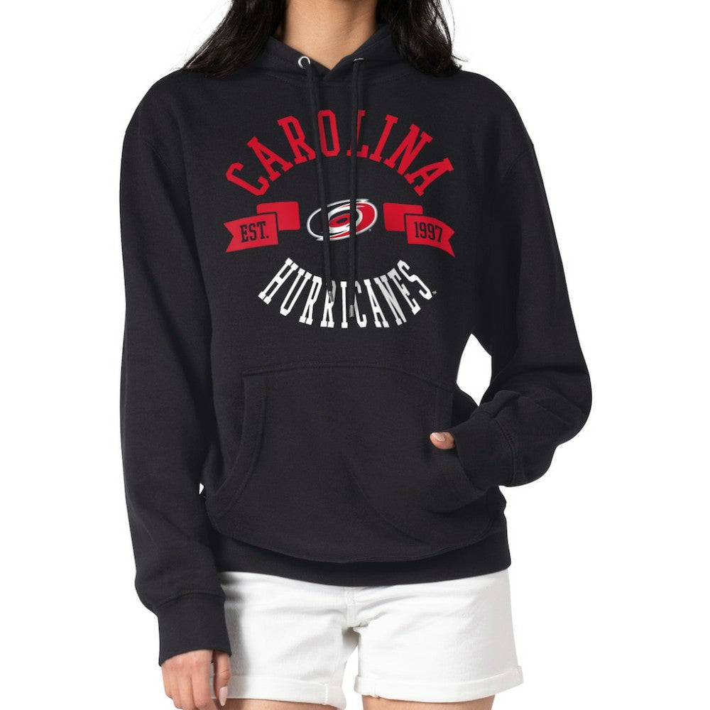 Carolina Hurricanes G-III 4Her by Carl Banks Women's City Graphic Fleece Pullover Hoodie - Black | US 200592905