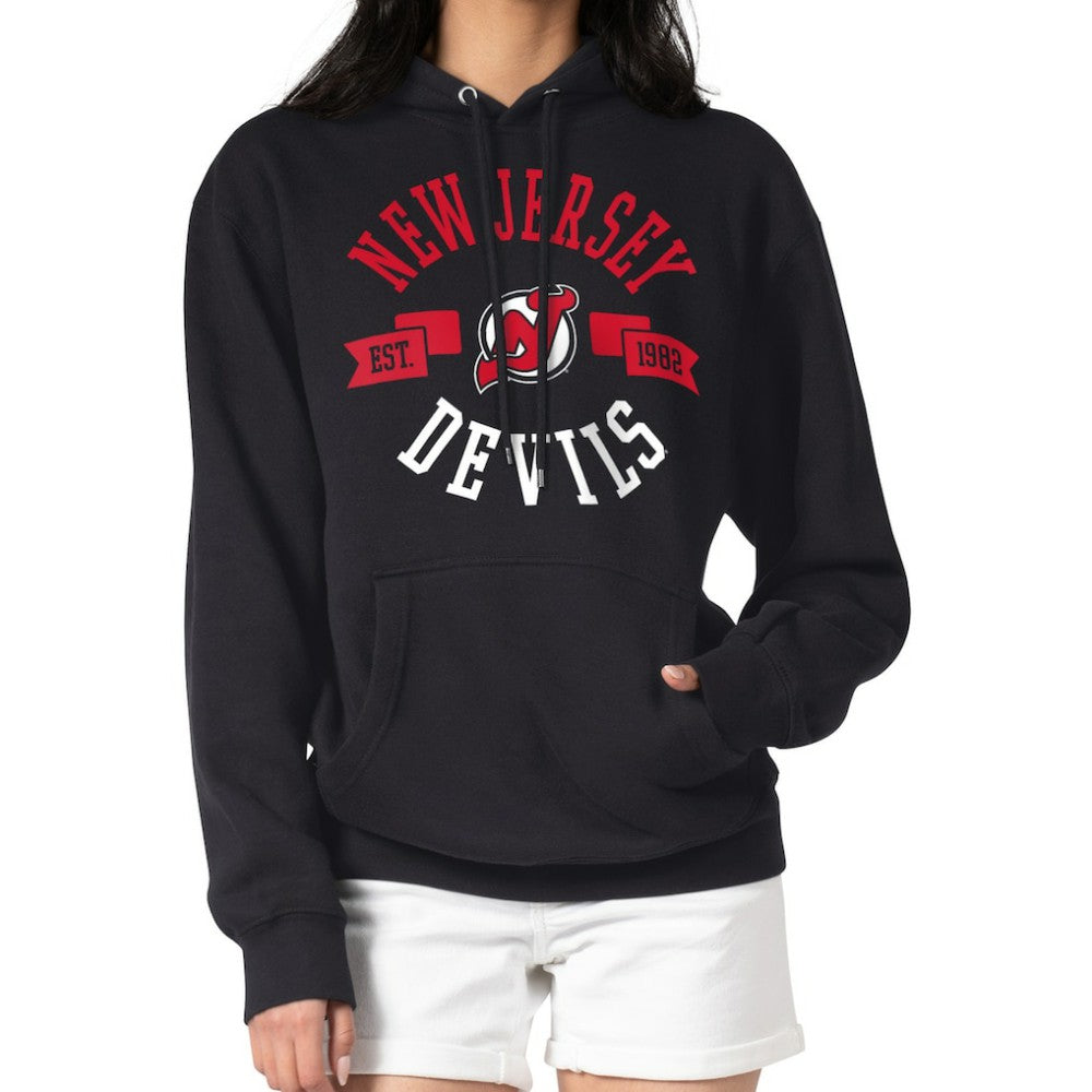 New Jersey Devils G-III 4Her by Carl Banks Women's City Graphic Fleece Pullover Hoodie - Black | US 200592920
