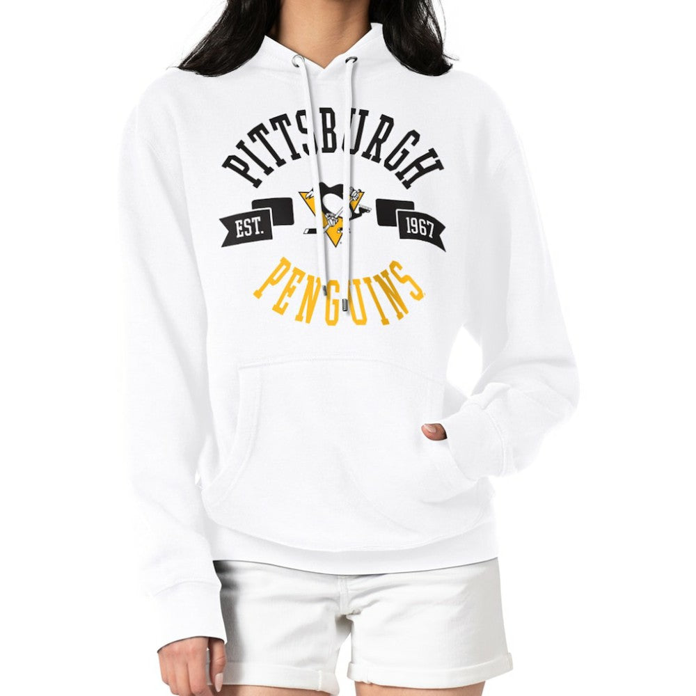 Pittsburgh Penguins G-III 4Her by Carl Banks Women's City Graphic Fleece Pullover Hoodie - White | US 200592965