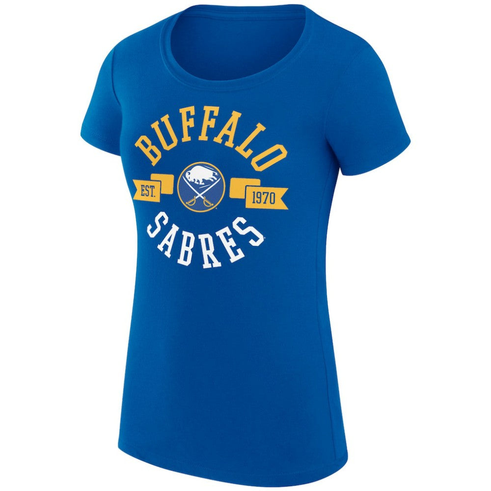 Buffalo Sabres G-III 4Her by Carl Banks Women's Super-Slim Fit Lightweight City Graphic Sport Crewneck T-Shirt - Royal | US 200593003