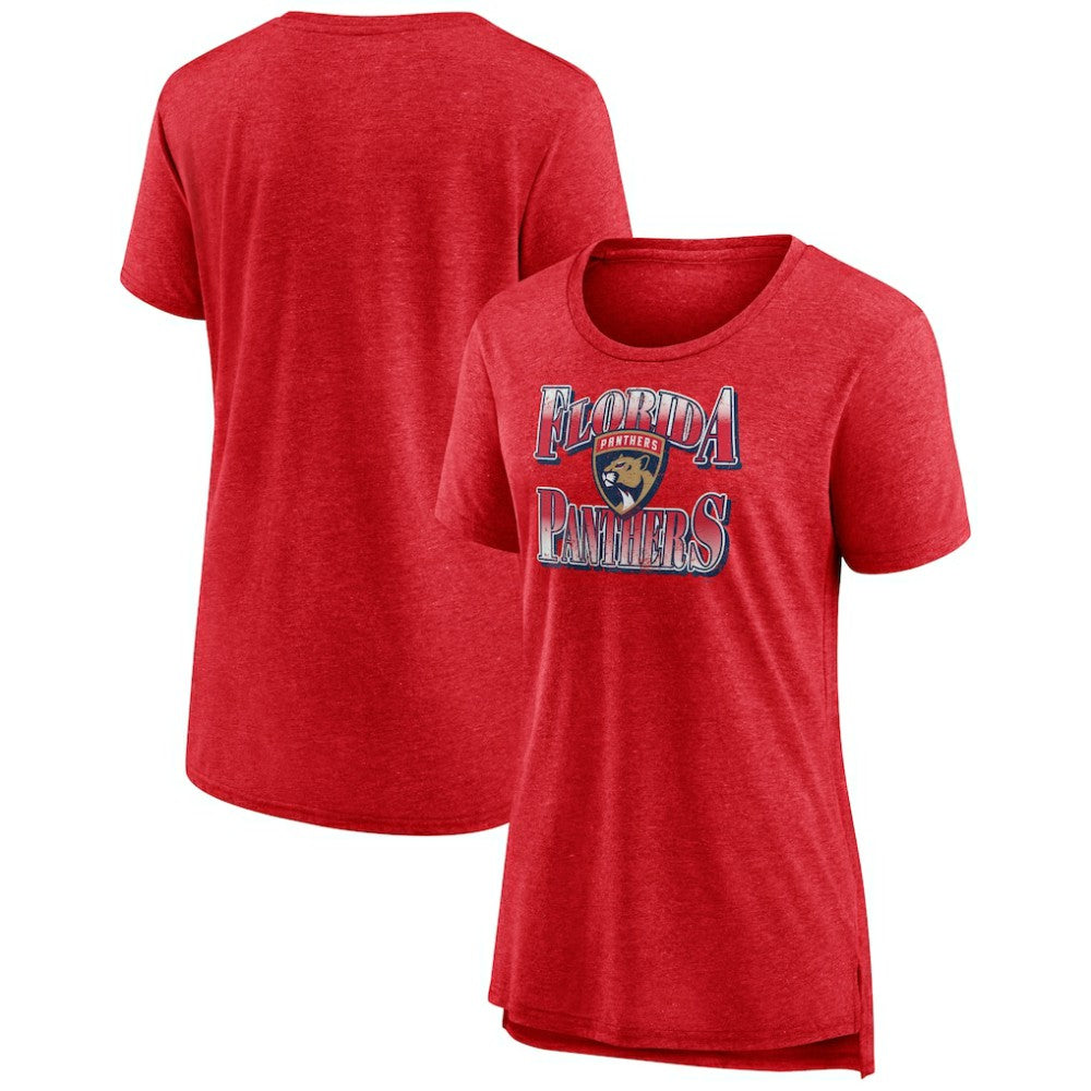 Florida Panthers Women's Crash the Net Tri-Blend T-Shirt - Red | US 200593121