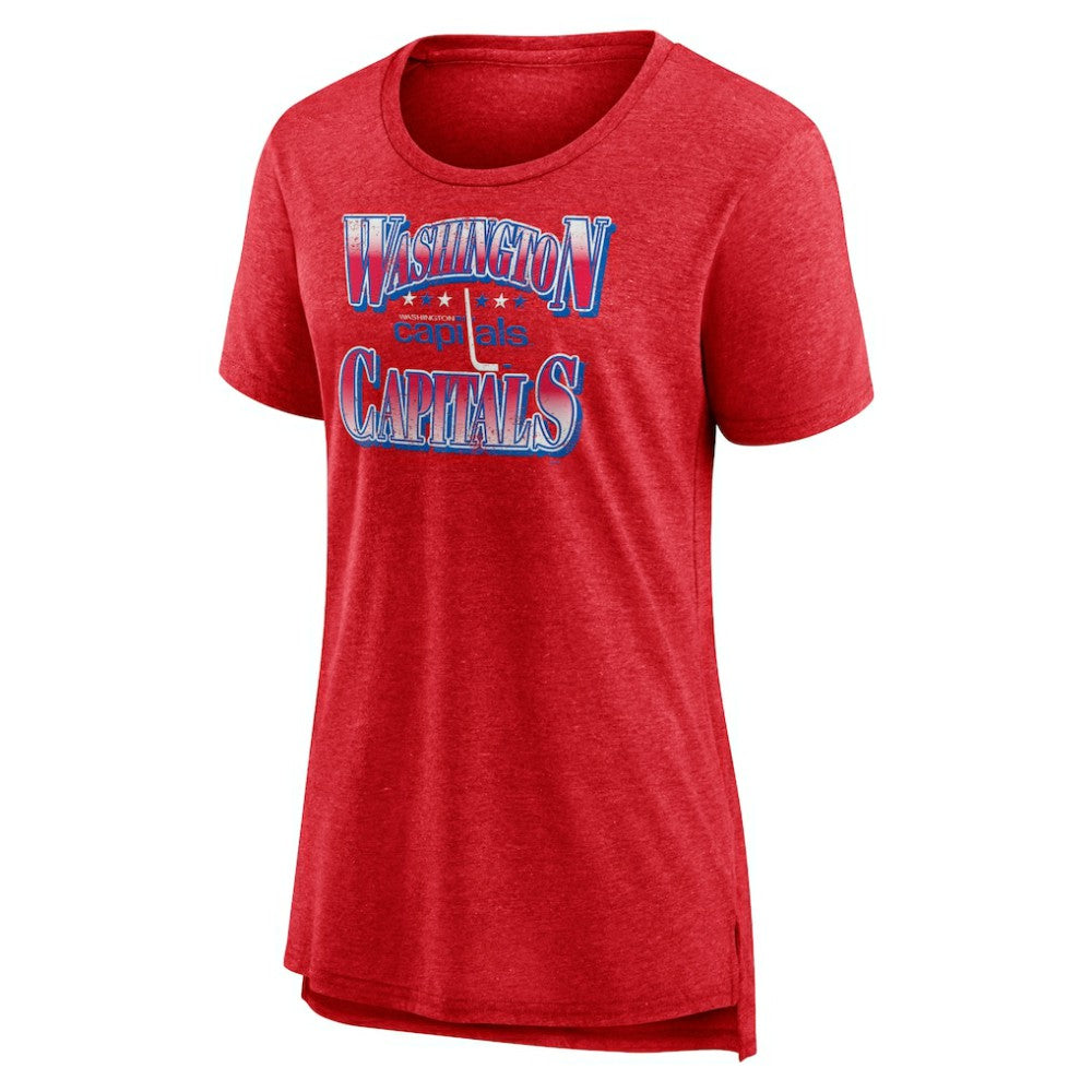 Washington Capitals Women's Crash the Net Tri-Blend T-Shirt - Red | US 200593139