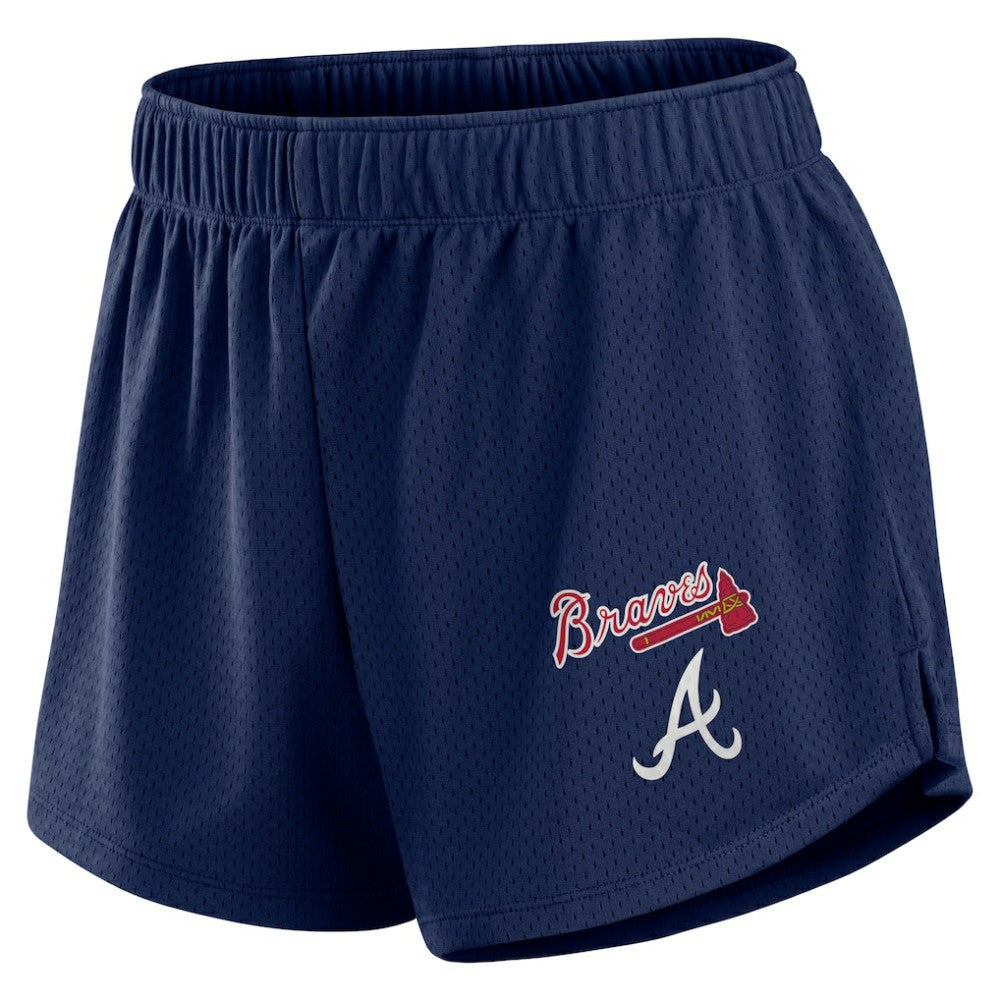 Atlanta Braves Fanatics Women's Mesh Shorts - Navy Shorts