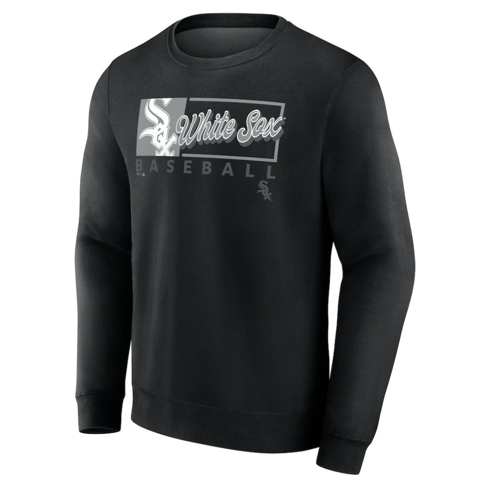 Chicago White Sox Fanatics Focus Fleece Pullover Sweatshirt - Black Pullover