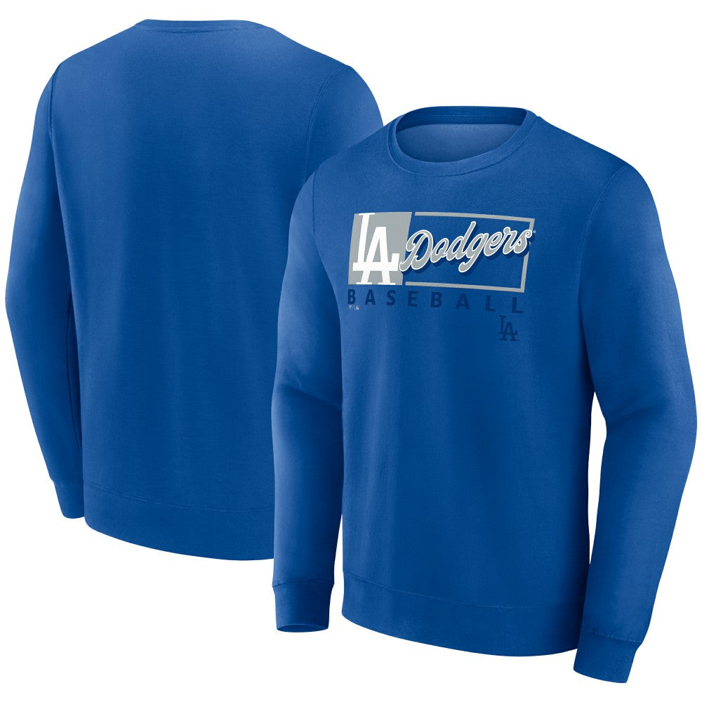 Los Angeles Dodgers Fanatics Focus Fleece Pullover Sweatshirt - Royal Pullover