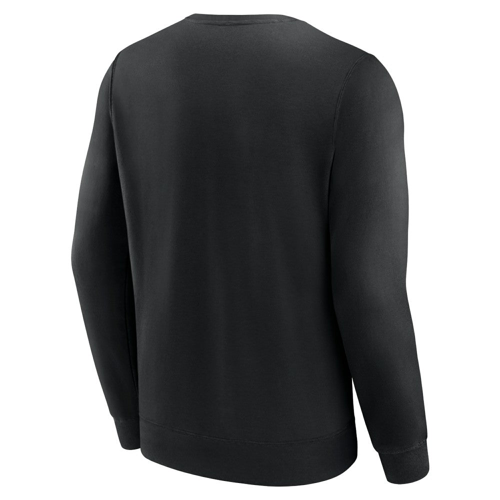 Miami Marlins Fanatics Focus Fleece Pullover Sweatshirt - Black Pullover