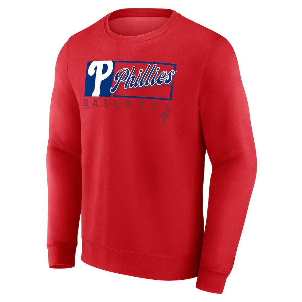 Philadelphia Phillies Fanatics Focus Fleece Pullover Sweatshirt - Red Pullover