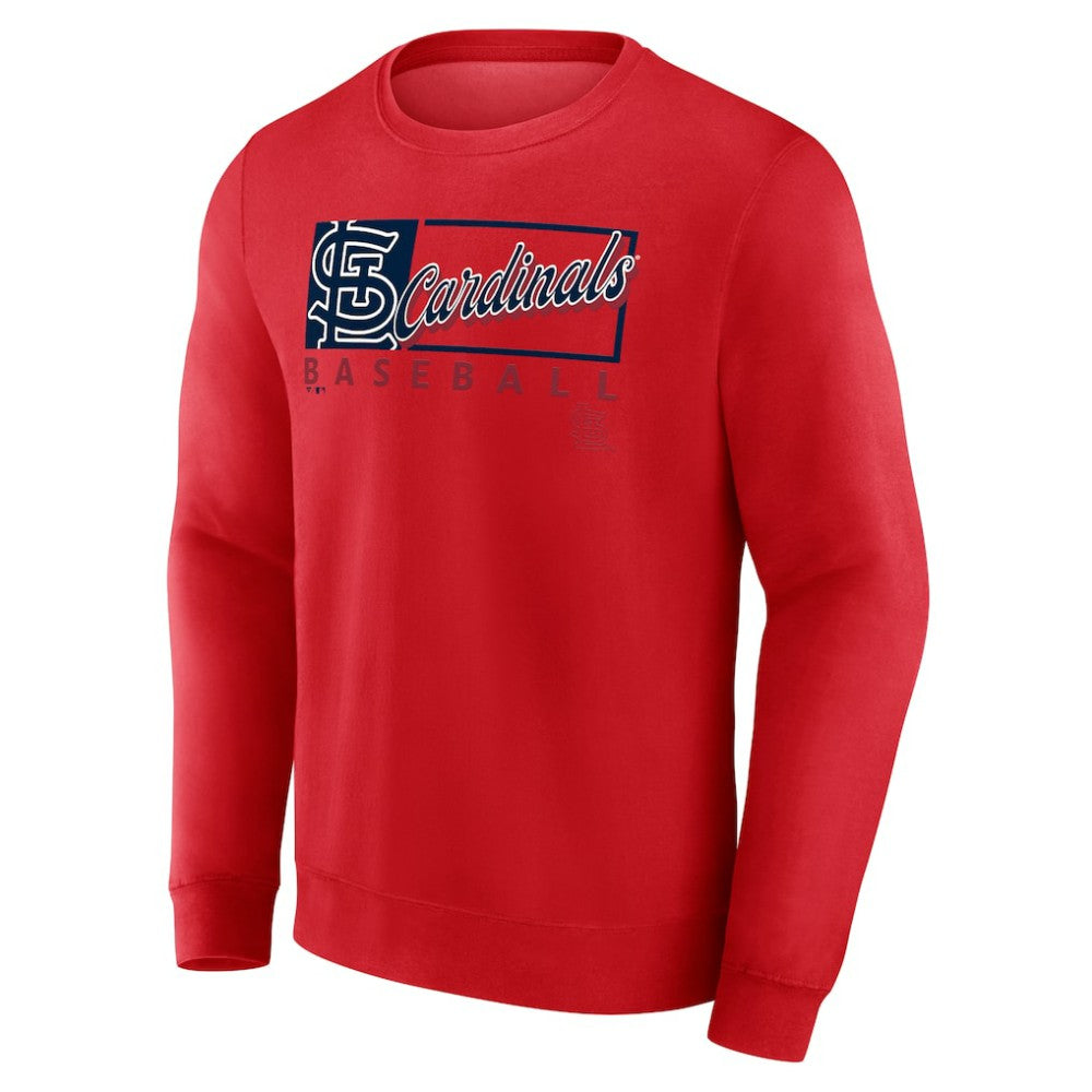 St. Louis Cardinals Fanatics Focus Fleece Pullover Sweatshirt - Red Pullover