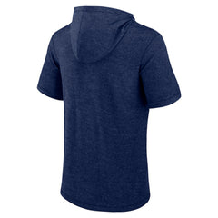 Minnesota Twins Fanatics Push Short Sleeve Pullover Hoodie - Heather Navy Hoodies