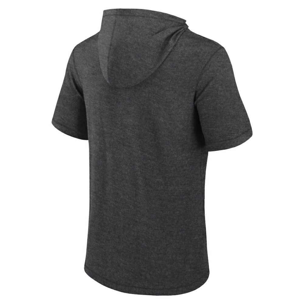 San Francisco Giants Fanatics Push Short Sleeve Pullover Hoodie - Heather Charcoal Hoodies