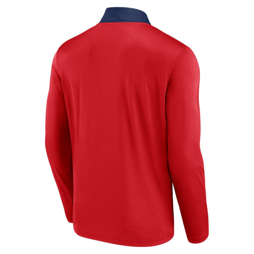 Los Angeles Angels Fanatics Unstoppable Quarter-Zip Top - Red Tops