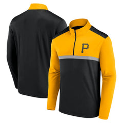 Pittsburgh Pirates Fanatics Unstoppable Quarter-Zip Top - Black Tops