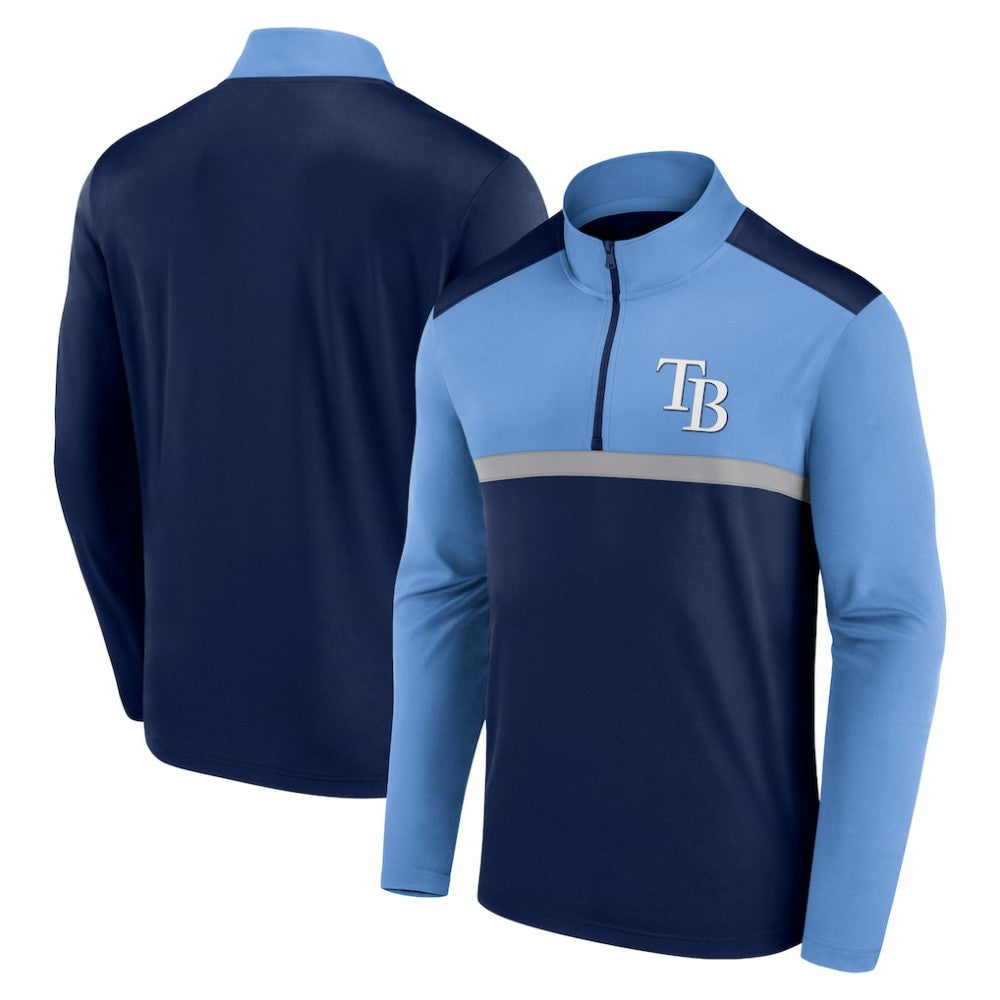 Tampa Bay Rays Fanatics Unstoppable Quarter-Zip Top - Navy Tops